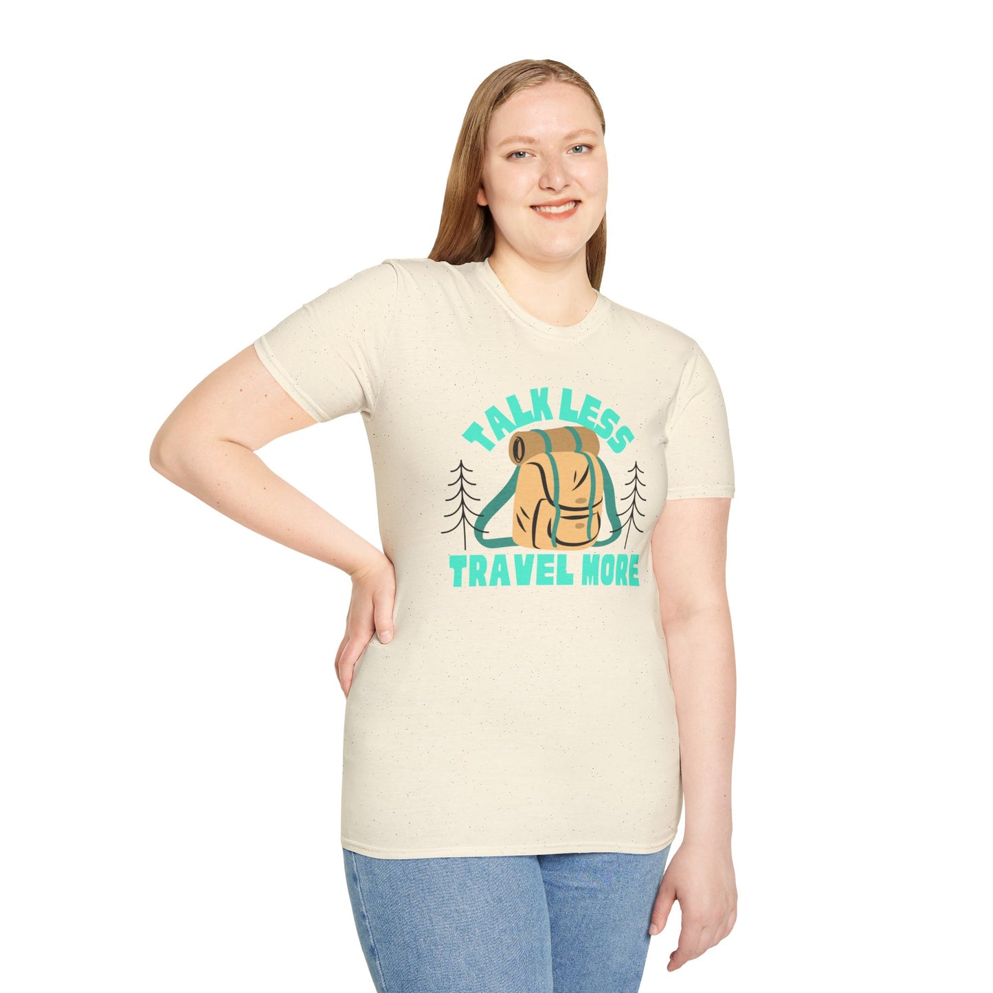Talk Less Travel More- Blue