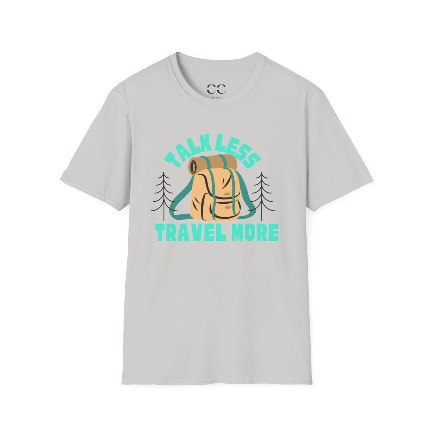 Talk Less Travel More- Blue