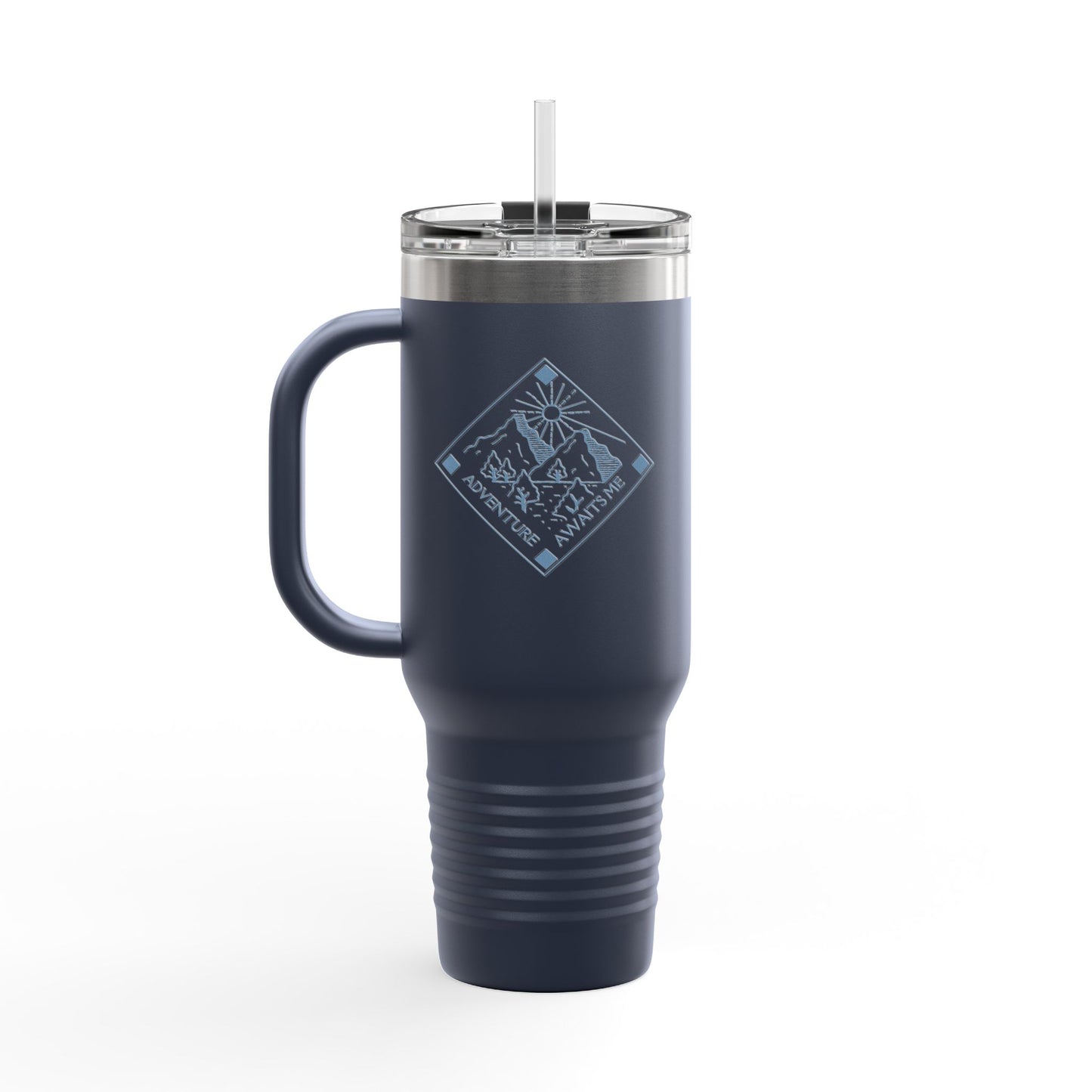Travel Mug Adventure Companion: Insulated Travel Mug for Hiking, Camping, Picnics, Everyday Use, Personalized Gift