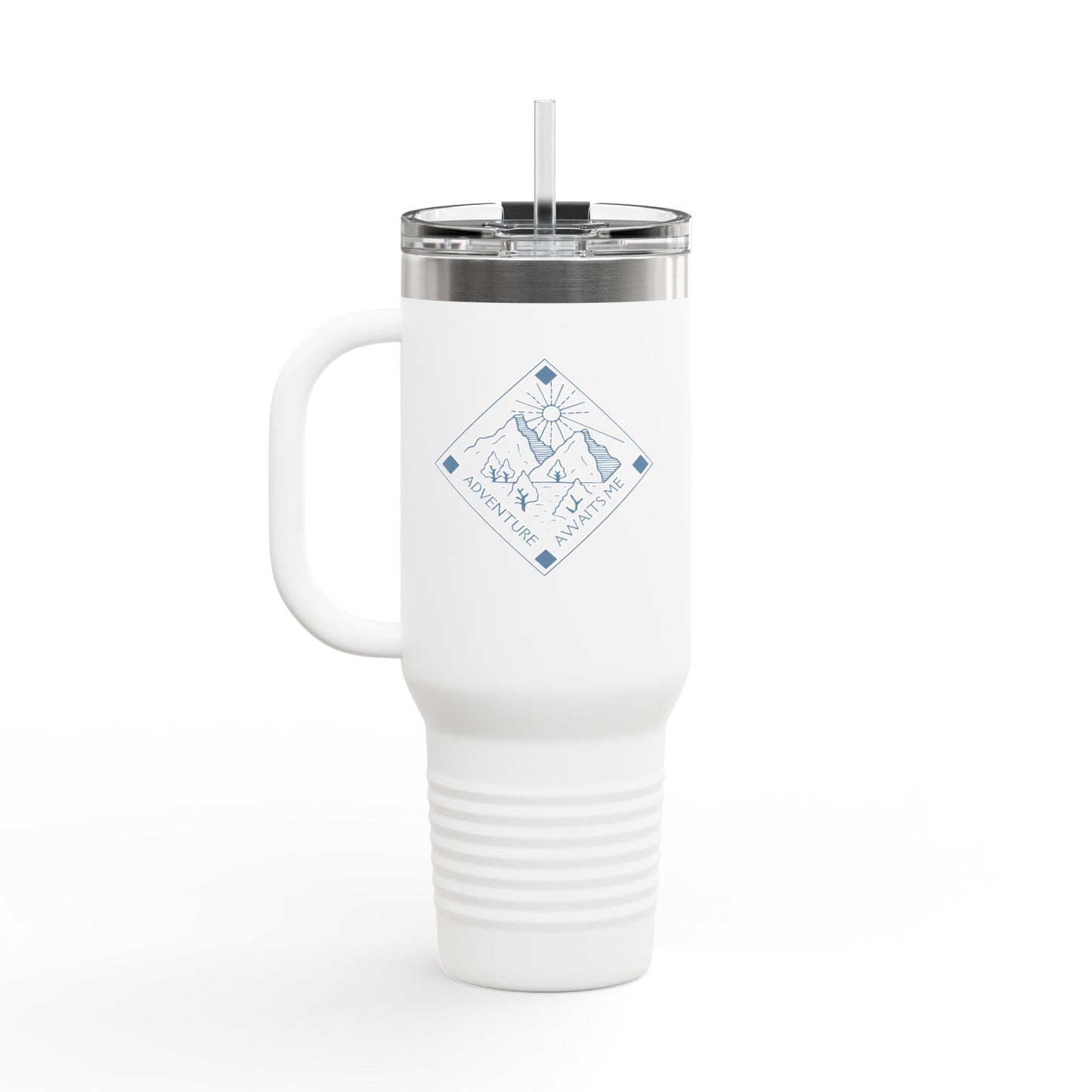 Travel Mug Adventure Companion: Insulated Travel Mug for Hiking, Camping, Picnics, Everyday Use, Personalized Gift