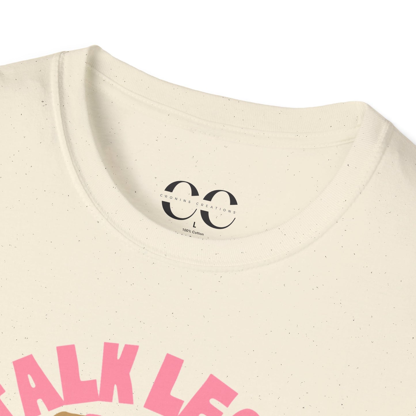 Womens Tshirt- Talk Less Travel More- Pink