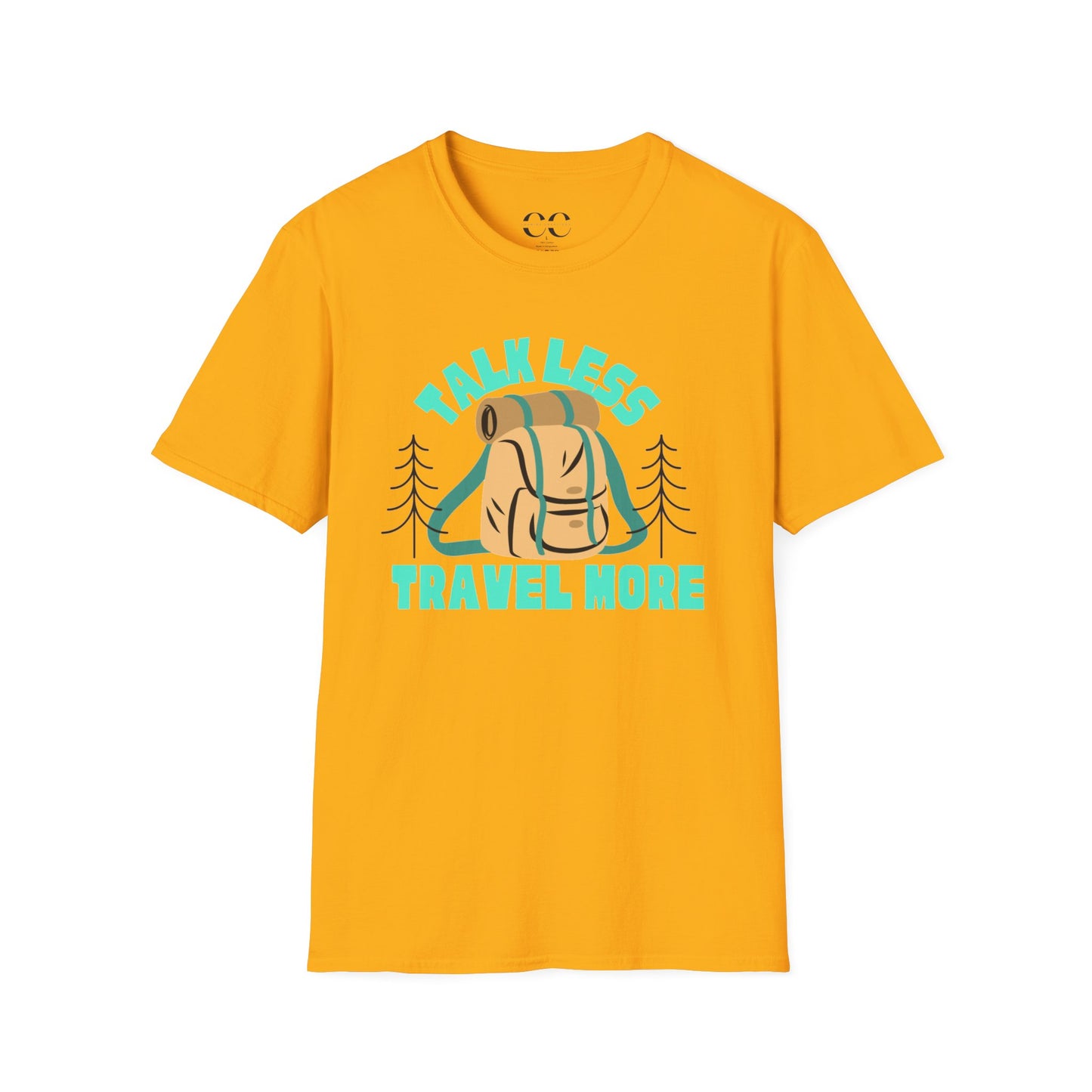 Talk Less Travel More- Blue