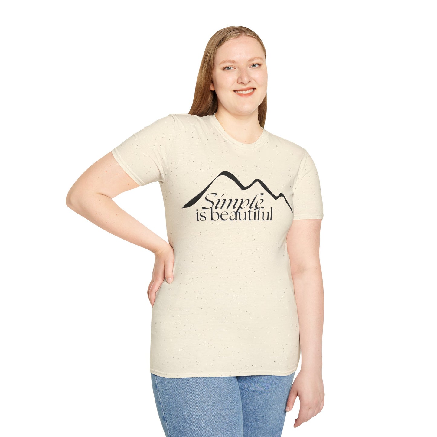 Women's Softstyle Tshirt- Simple is Beautiful