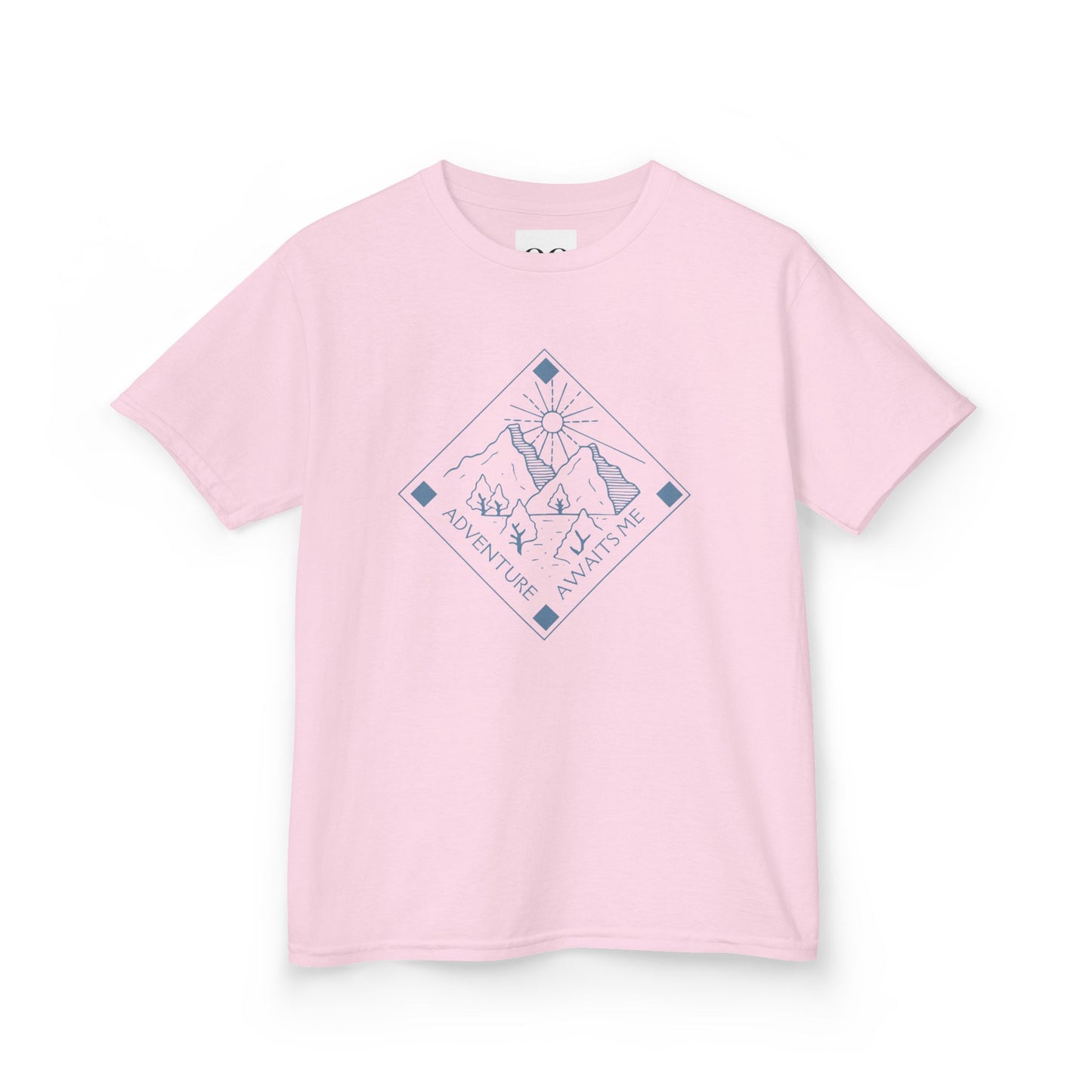 Kids Tee- Adventure Awaits Me- Blue