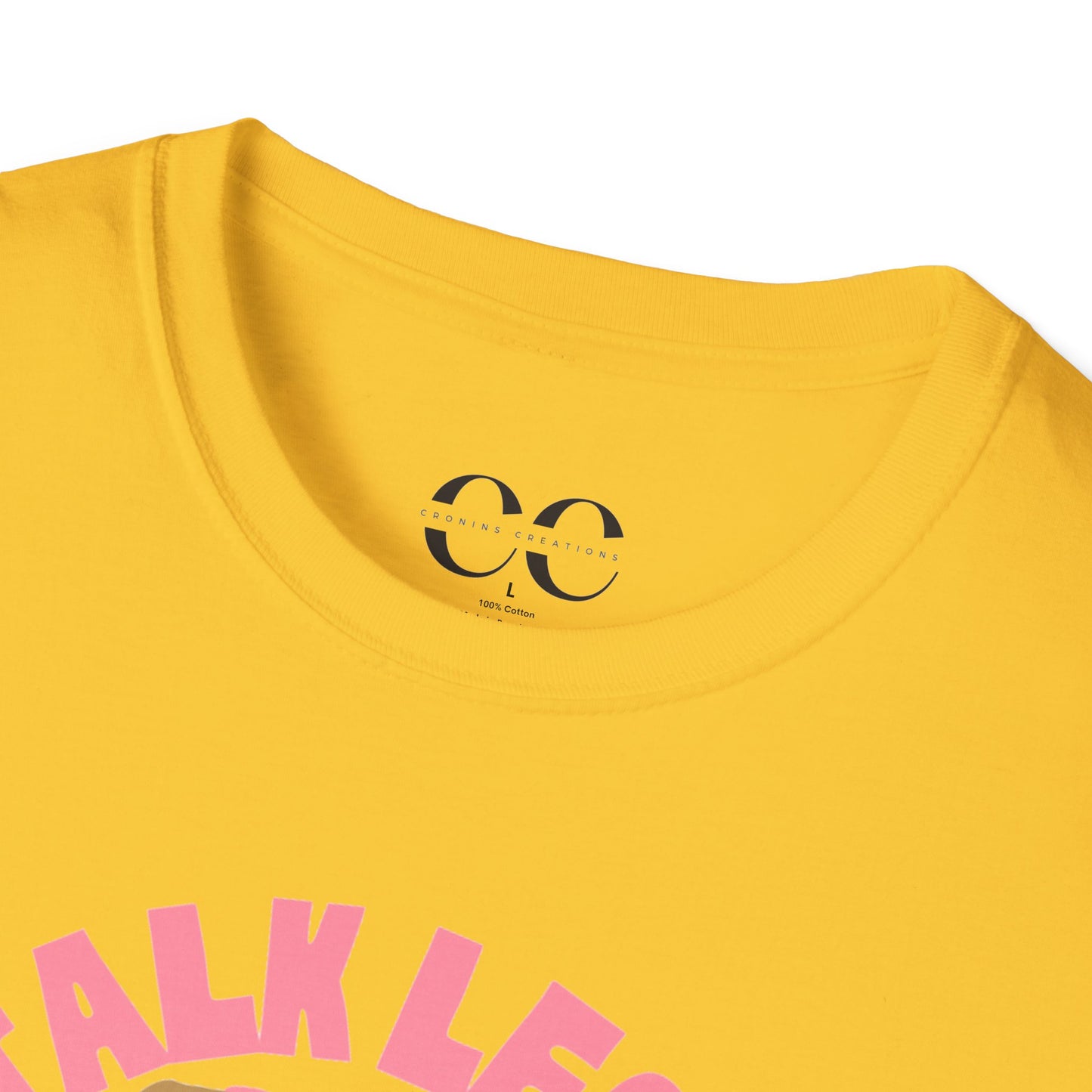 Womens Tshirt- Talk Less Travel More- Pink