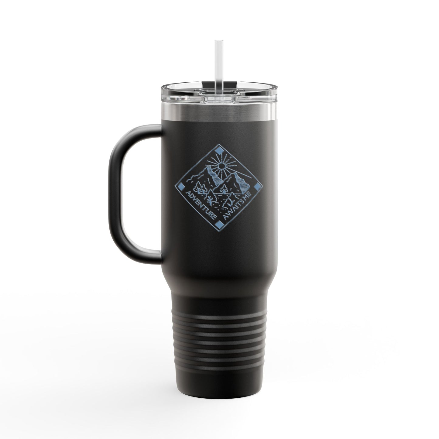 Travel Mug Adventure Companion: Insulated Travel Mug for Hiking, Camping, Picnics, Everyday Use, Personalized Gift