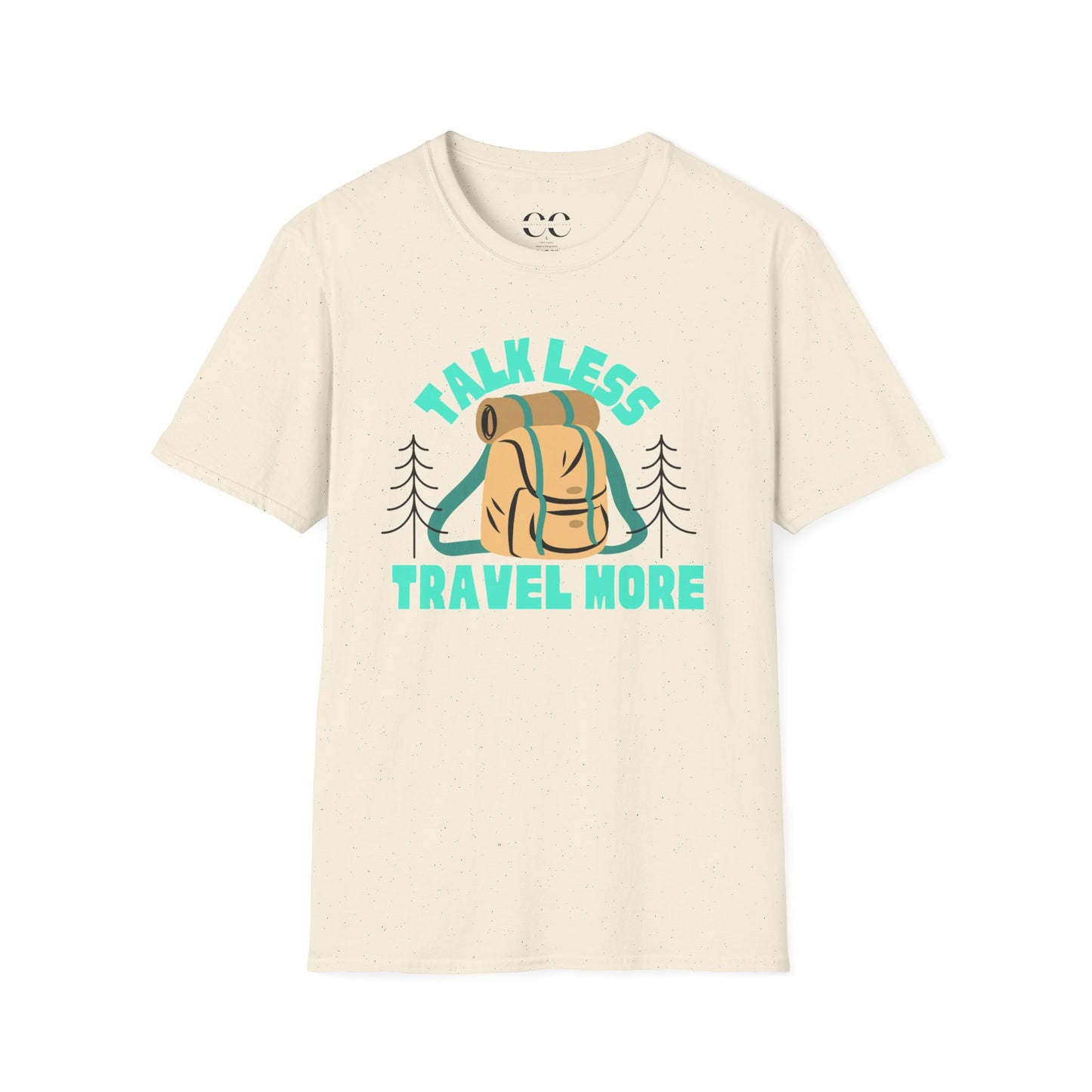 Talk Less Travel More- Blue