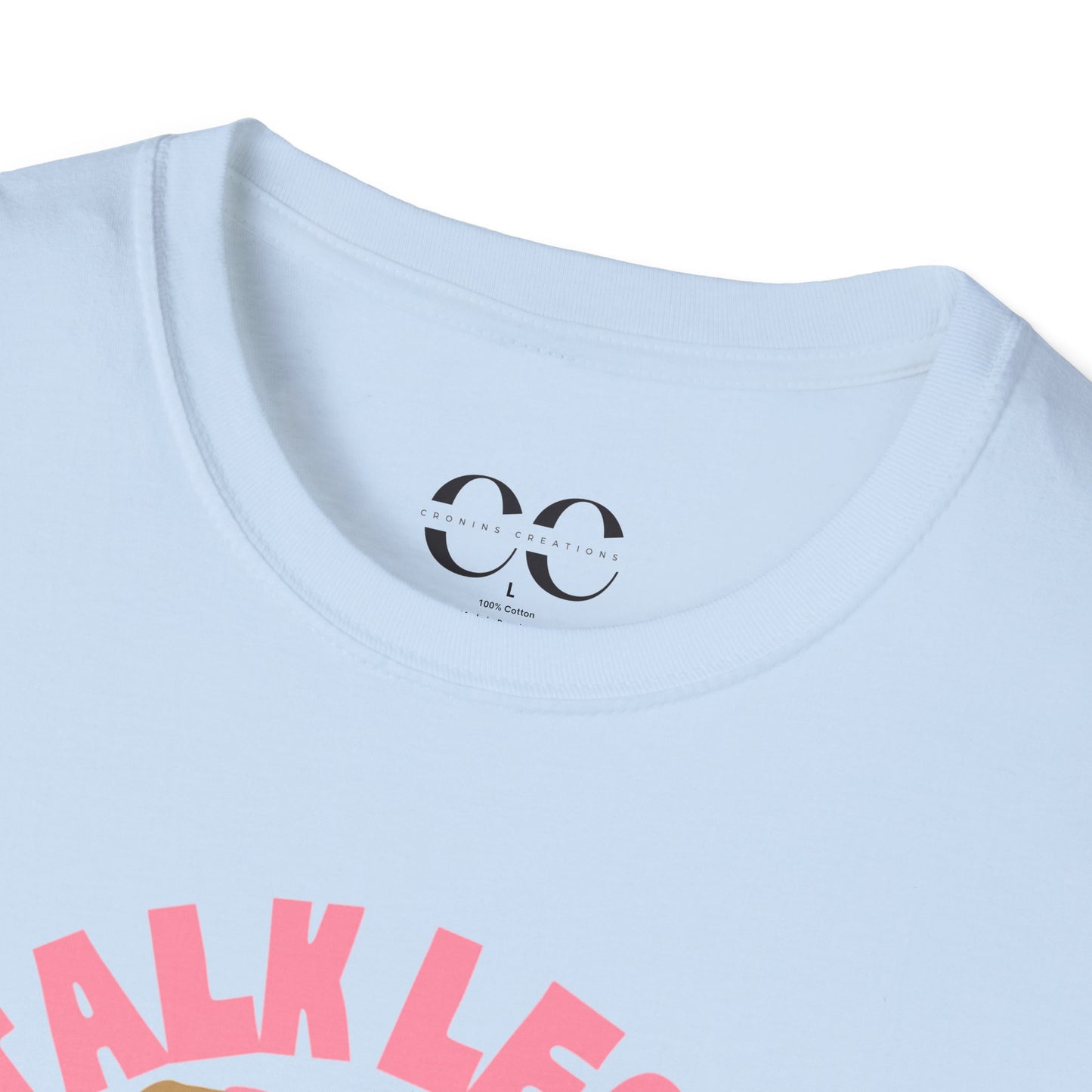 Womens Tshirt- Talk Less Travel More- Pink