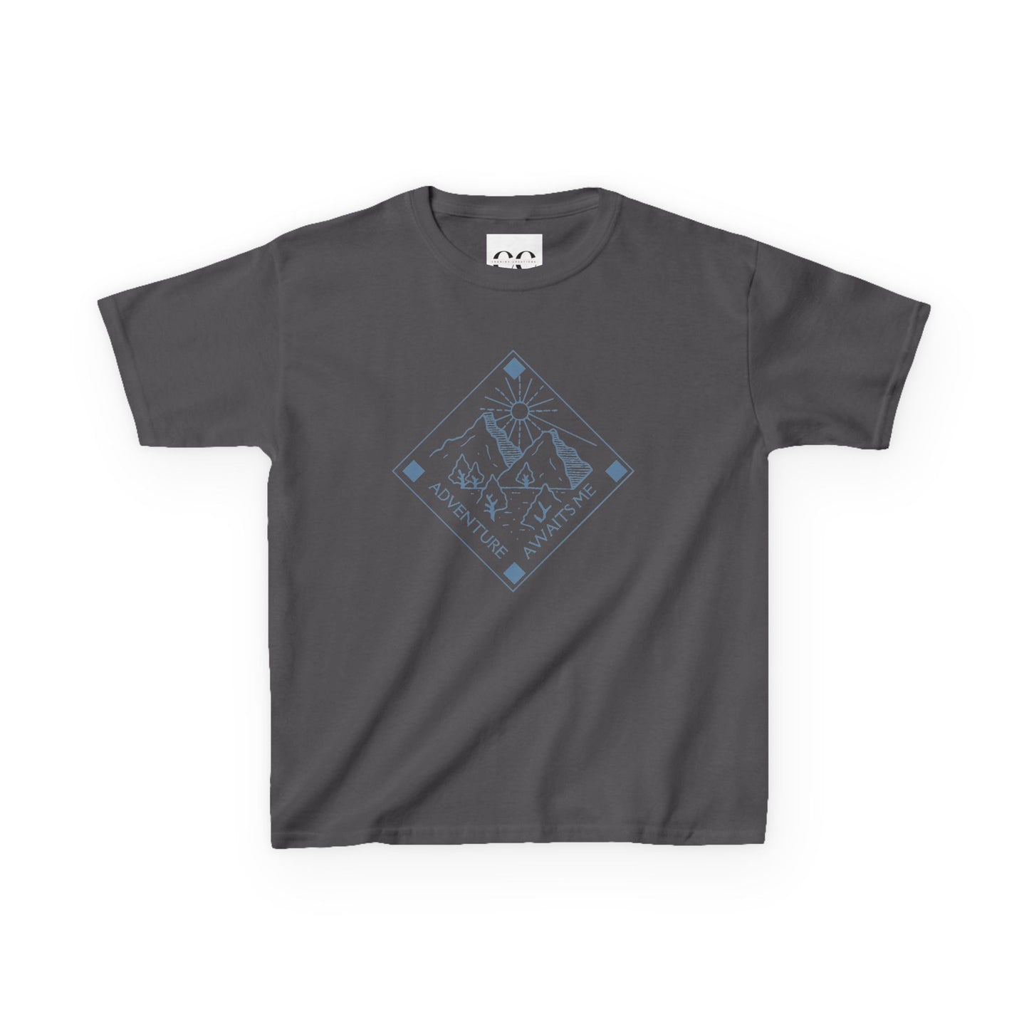 Kids Tee- Adventure Awaits Me- Blue