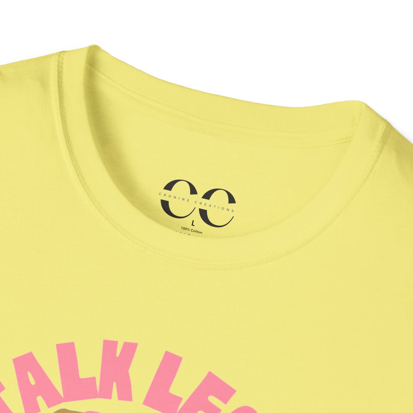 Womens Tshirt- Talk Less Travel More- Pink