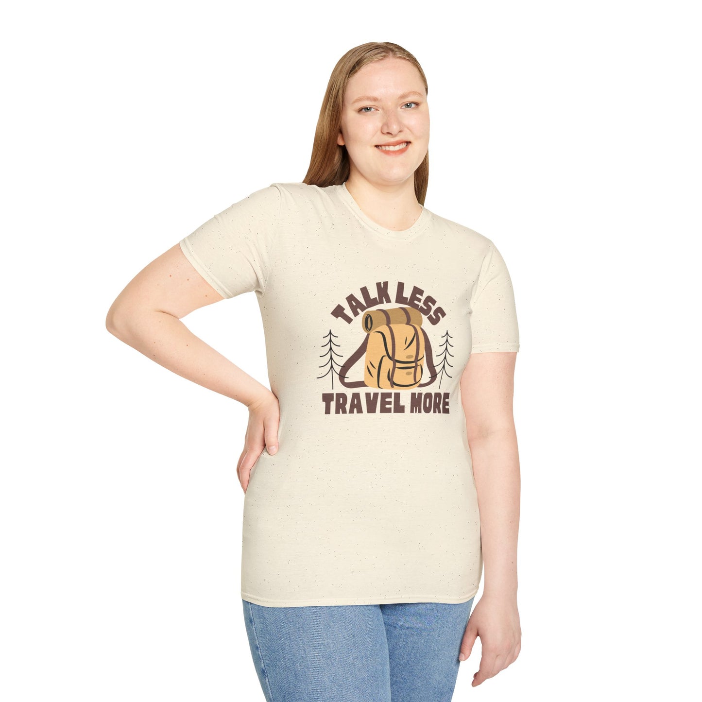 Talk Less Travel More- Brown