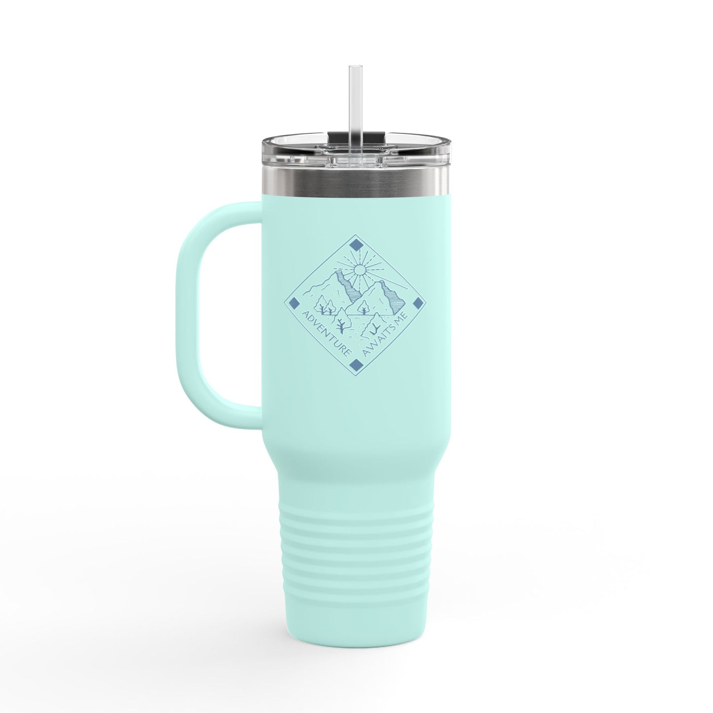Travel Mug Adventure Companion: Insulated Travel Mug for Hiking, Camping, Picnics, Everyday Use, Personalized Gift