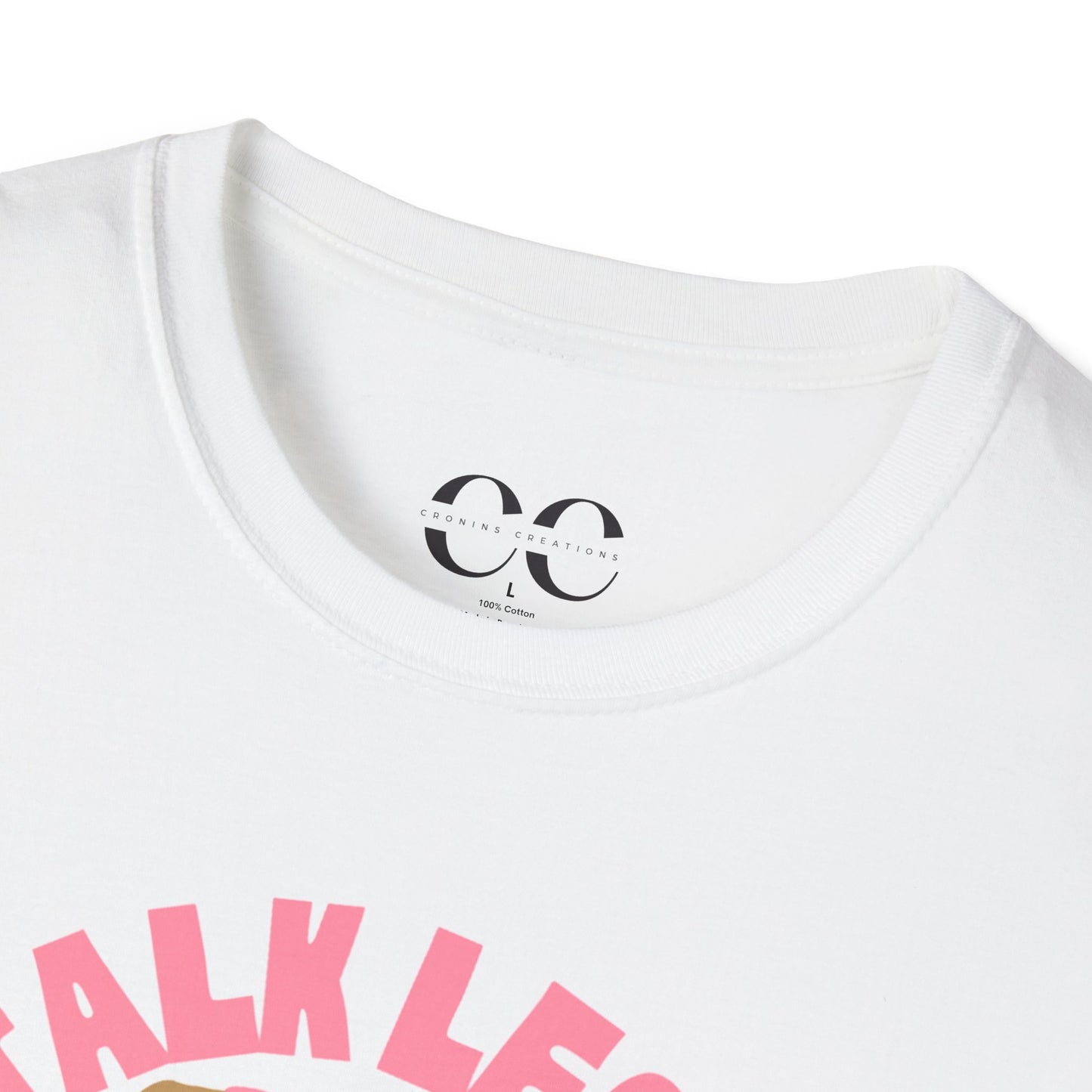 Womens Tshirt- Talk Less Travel More- Pink
