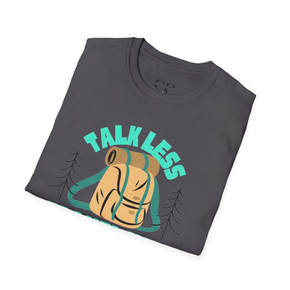Talk Less Travel More- Blue