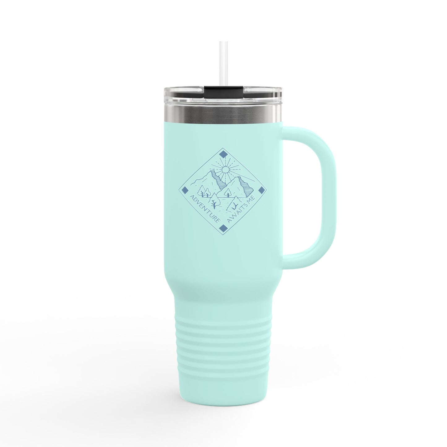 Travel Mug Adventure Companion: Insulated Travel Mug for Hiking, Camping, Picnics, Everyday Use, Personalized Gift