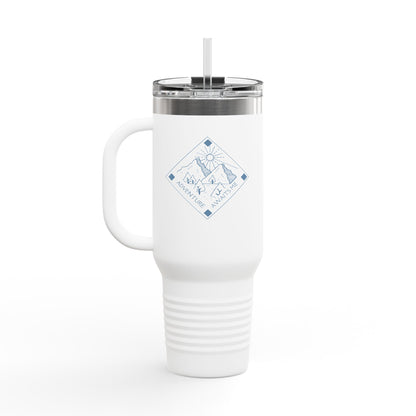 Travel Mug Adventure Companion: Insulated Travel Mug for Hiking, Camping, Picnics, Everyday Use, Personalized Gift