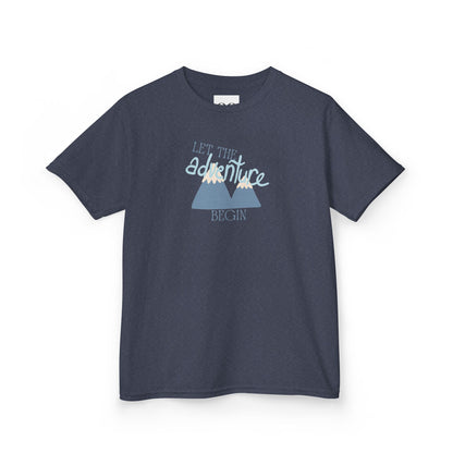 Kids Tee - Let the Adventure Begin- Blue