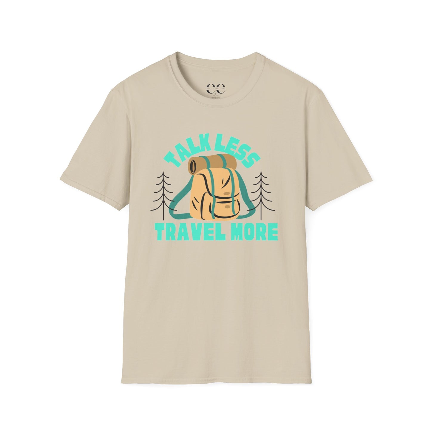 Talk Less Travel More- Blue