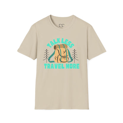 Talk Less Travel More- Blue