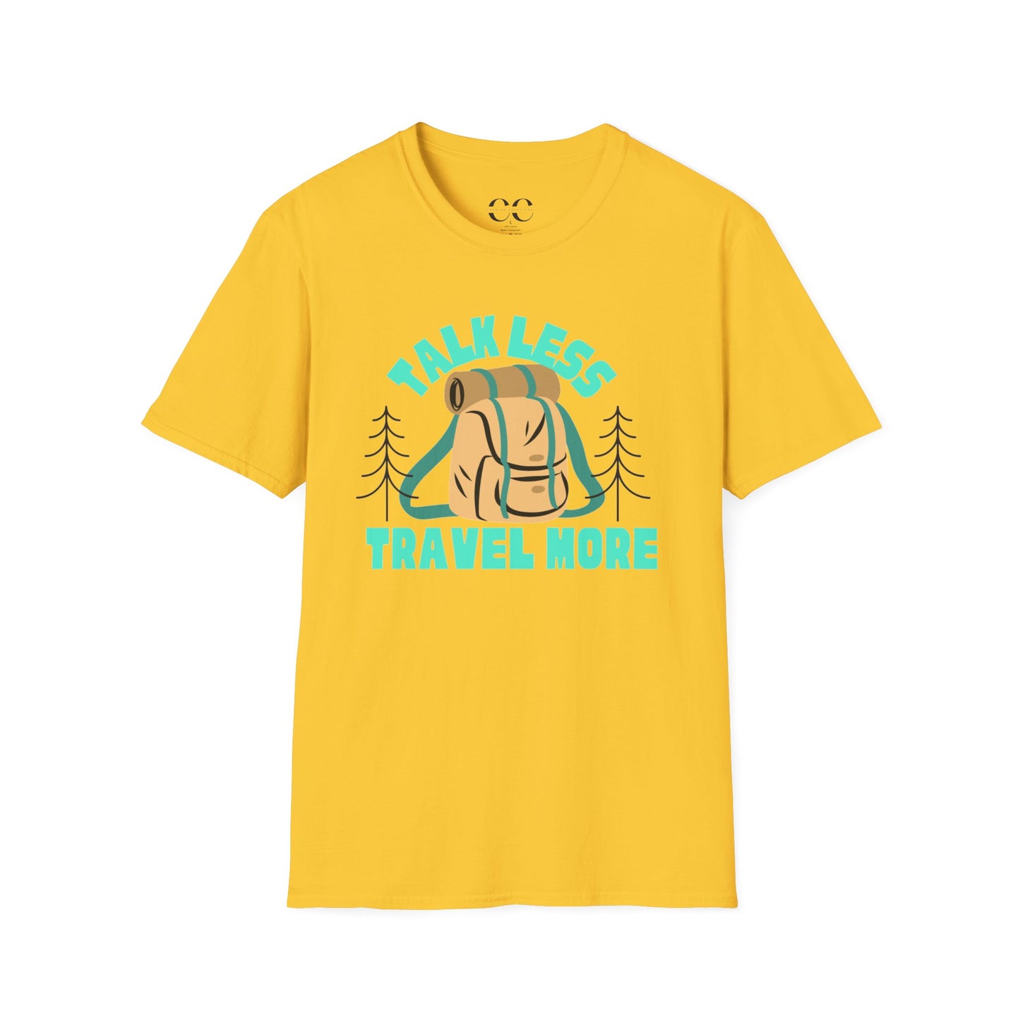Talk Less Travel More- Blue
