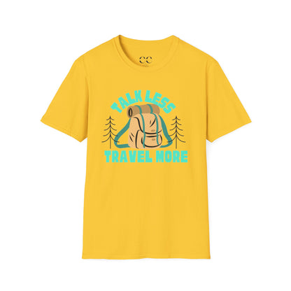 Talk Less Travel More- Blue