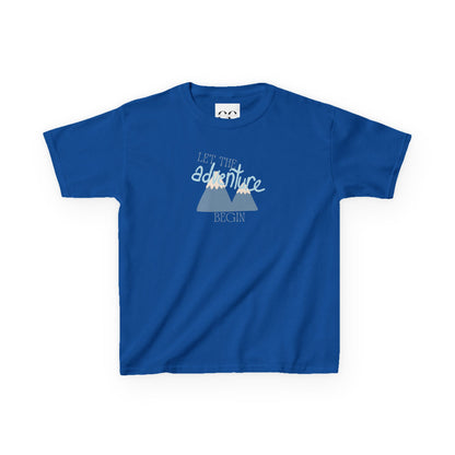 Kids Tee - Let the Adventure Begin- Blue