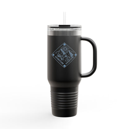 Travel Mug Adventure Companion: Insulated Travel Mug for Hiking, Camping, Picnics, Everyday Use, Personalized Gift