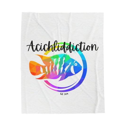 Acichliddiction Velveteen Plush Blanket