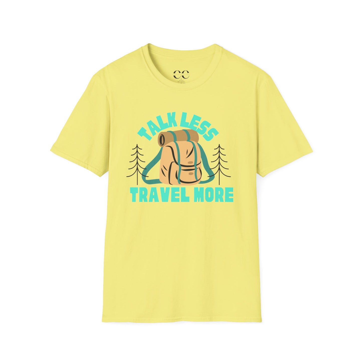 Talk Less Travel More- Blue
