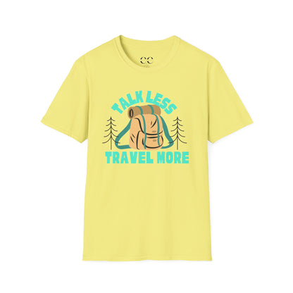 Talk Less Travel More- Blue
