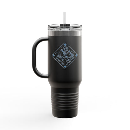 Travel Mug Adventure Companion: Insulated Travel Mug for Hiking, Camping, Picnics, Everyday Use, Personalized Gift