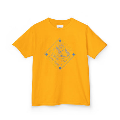 Kids Tee- Adventure Awaits Me- Blue