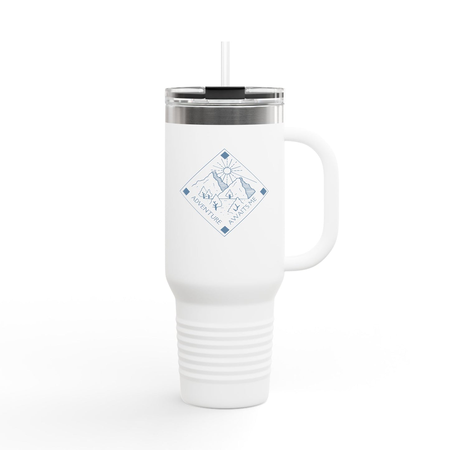 Travel Mug Adventure Companion: Insulated Travel Mug for Hiking, Camping, Picnics, Everyday Use, Personalized Gift