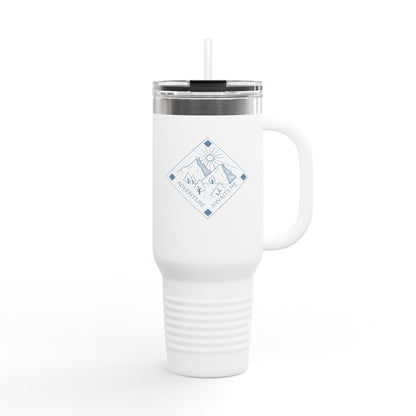 Travel Mug Adventure Companion: Insulated Travel Mug for Hiking, Camping, Picnics, Everyday Use, Personalized Gift