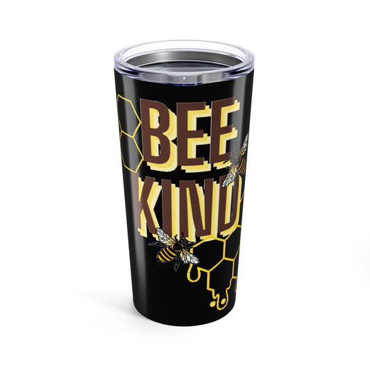 Bee Kind Tumbler with Fun Quote, Bee Drinkware, Bee Lover Gift, Birthday Present, Eco-Friendly Travel Mug