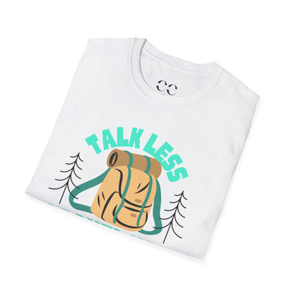 Talk Less Travel More- Blue