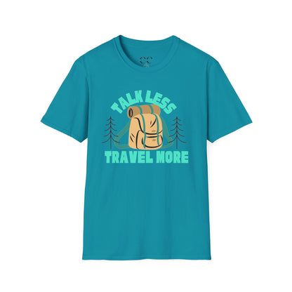 Talk Less Travel More- Blue