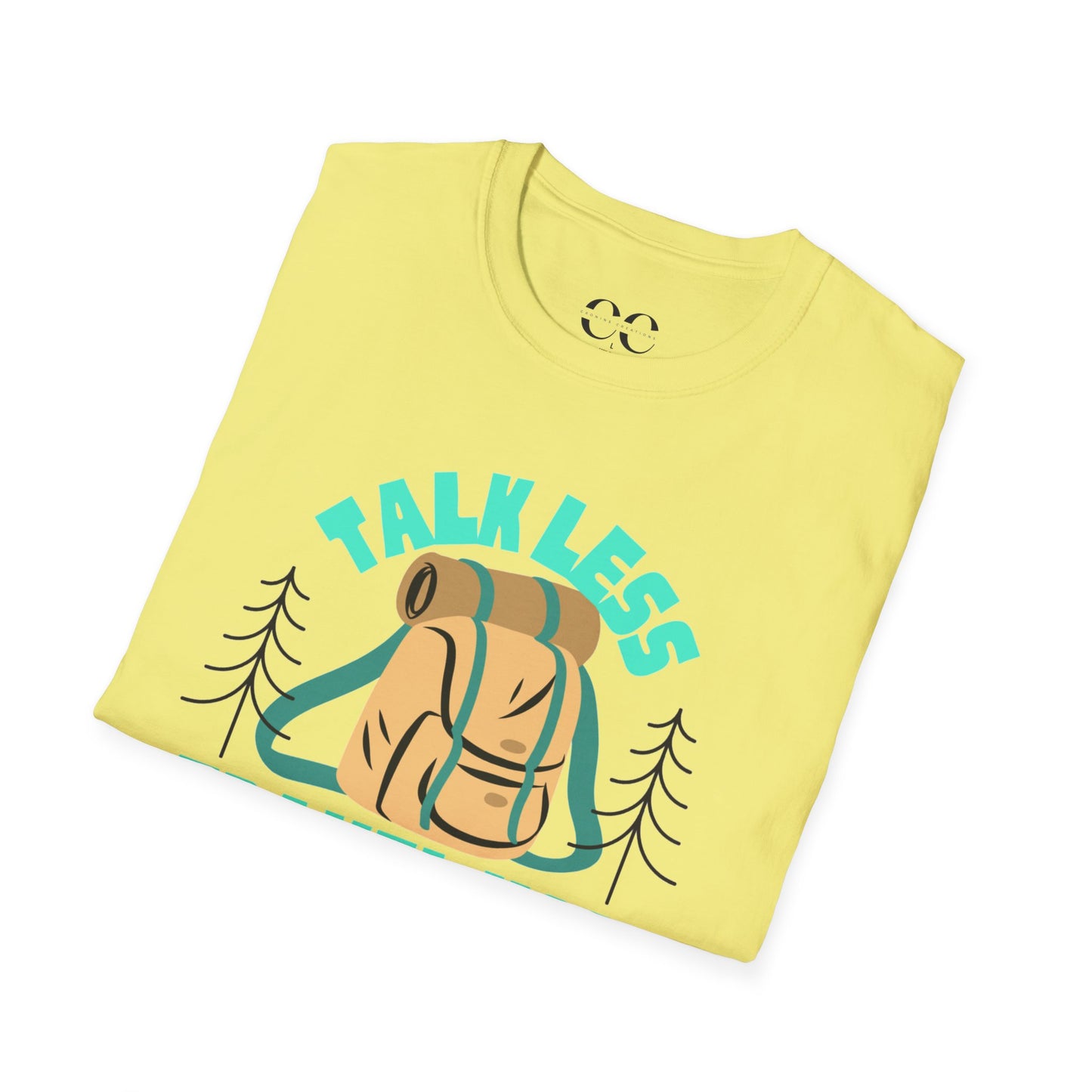 Talk Less Travel More- Blue