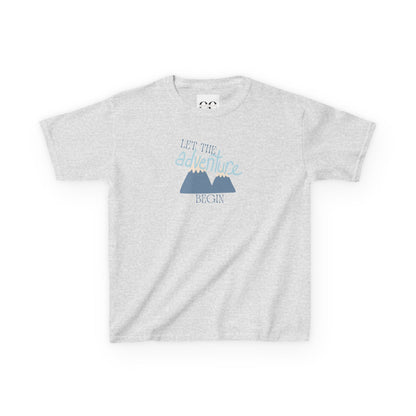 Kids Tee - Let the Adventure Begin- Blue