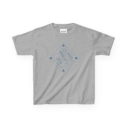 Kids Tee- Adventure Awaits Me- Blue