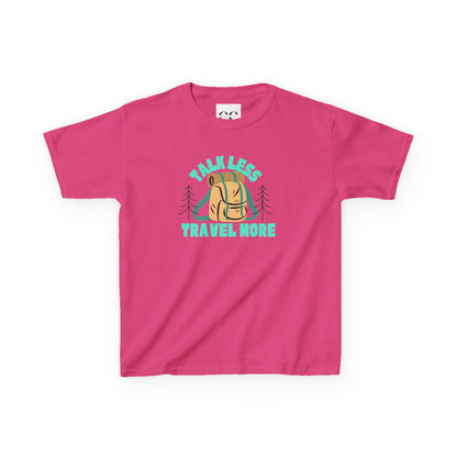 Kids Tee - 'Talk Less Travel More' Design