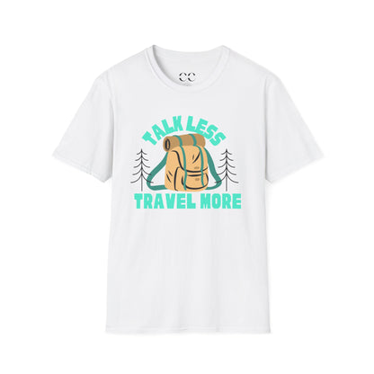 Talk Less Travel More- Blue
