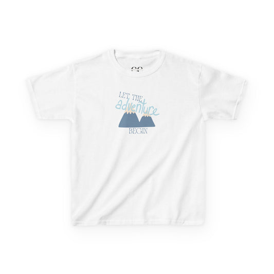 Kids Tee - Let the Adventure Begin- Blue