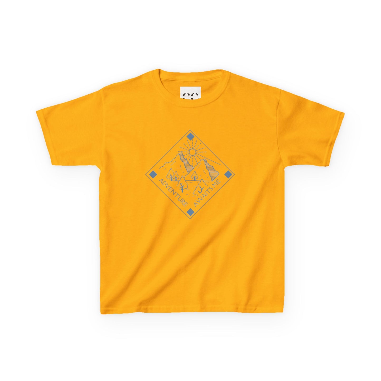 Kids Tee- Adventure Awaits Me- Blue