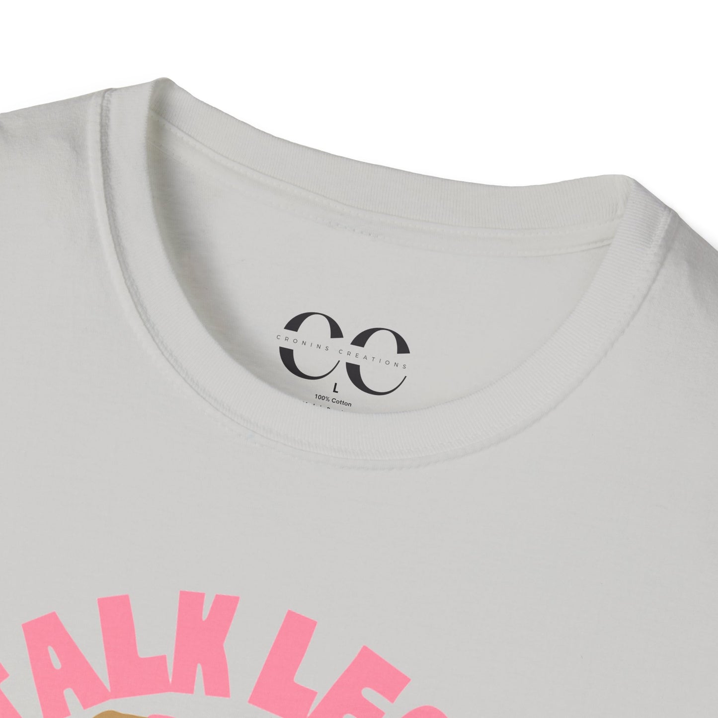 Womens Tshirt- Talk Less Travel More- Pink