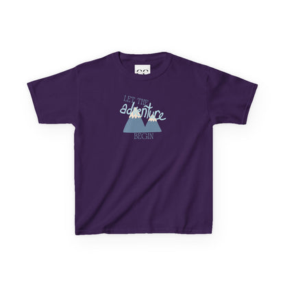 Kids Tee - Let the Adventure Begin- Blue