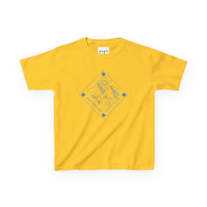 Kids Tee- Adventure Awaits Me- Blue