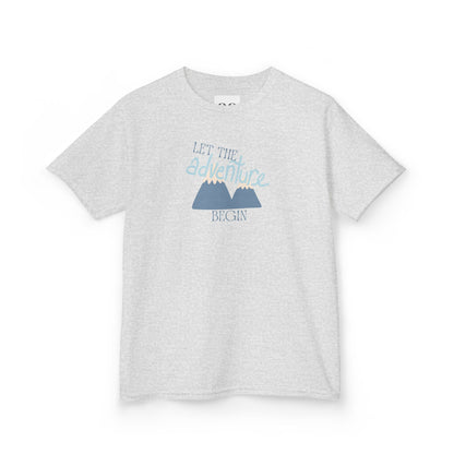 Kids Tee - Let the Adventure Begin- Blue