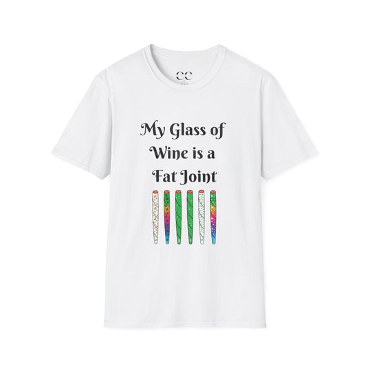 My Glass of Wine- Womens Softstyle T-Shirt